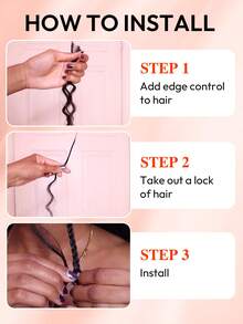 Boho Braids 100%真人发，适合波西米亚风编发，水波纹卷发，4束/包，95克，棕色，全头量，散装真人发接发，适用于无结编发，湿波浪无纬，预先分离的编发，女士真人发接发 - S4 - 查看 7