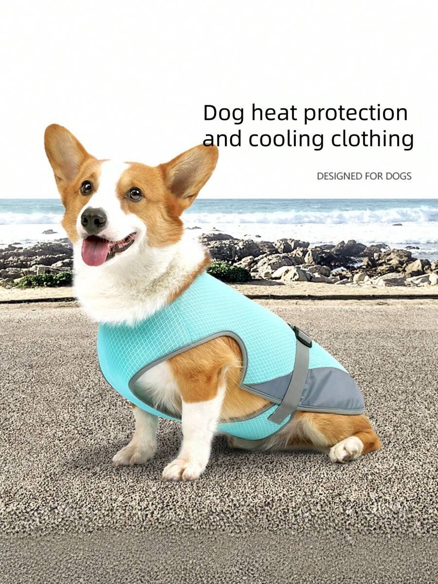 Breathable Mesh Dog Cooling Vest - Summer Heat Protection, With Adjustable Buckles, Suitable For Outdoor Activities And Pet Comfort Needs. - Multicolor - View 1