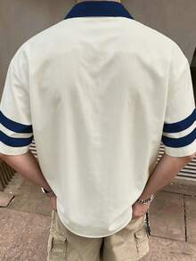 STEELVANCE 男士休闲数字印花衬衫，夏季 - 彩色 - 查看 2