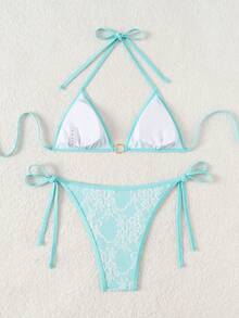 SHEIN Swim Springbreak Beachwear Summer Outfit Sets For Women - Blue - View 2