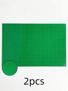 32*48 Dots Base Plate Building Blocks, Wall DIY Base Plate,  Compatible Brand Building Block,/ Day/Christmas Gift Easter Gift Room Decoration,Rail,Jenga>Building Blocks,Bricks Fence - Multicolor - View 9
