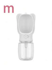 White Portable Pet Water And Food Cup - White - View 8