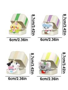 MINKOJA Charming Animal Miniature 3D Puzzle Set With Rainbow Base – Relaxing Build & Desk Decor Gift For Adults, Teens & Friends - Multicolor - View 4