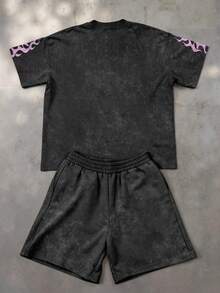 Manfinity EMRG 男士全印花T恤套装 - 彩色 - 查看 2