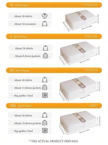 1 Thick-Walled Clothing Storage Bag, Foldable Storage Bag, Large Capacity Bed-Bottom Storage Bag, Maximizes Use Of Bed-Bottom Space, Wardrobe Underwear Storage Bag, Seasonal Clothing Storage Bag, Transparent Window For Easy Viewing Of Contents, Water- And Dust-Resistant Reinforced Handle, Suitable For Household/Dormitory Storage And Organization. - Beige - View 12