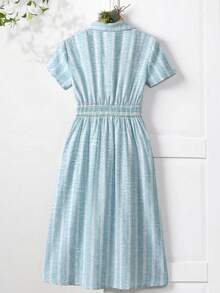 Rusticease Women's Casual Long Striped Dress, Summer - Multicolor - View 2