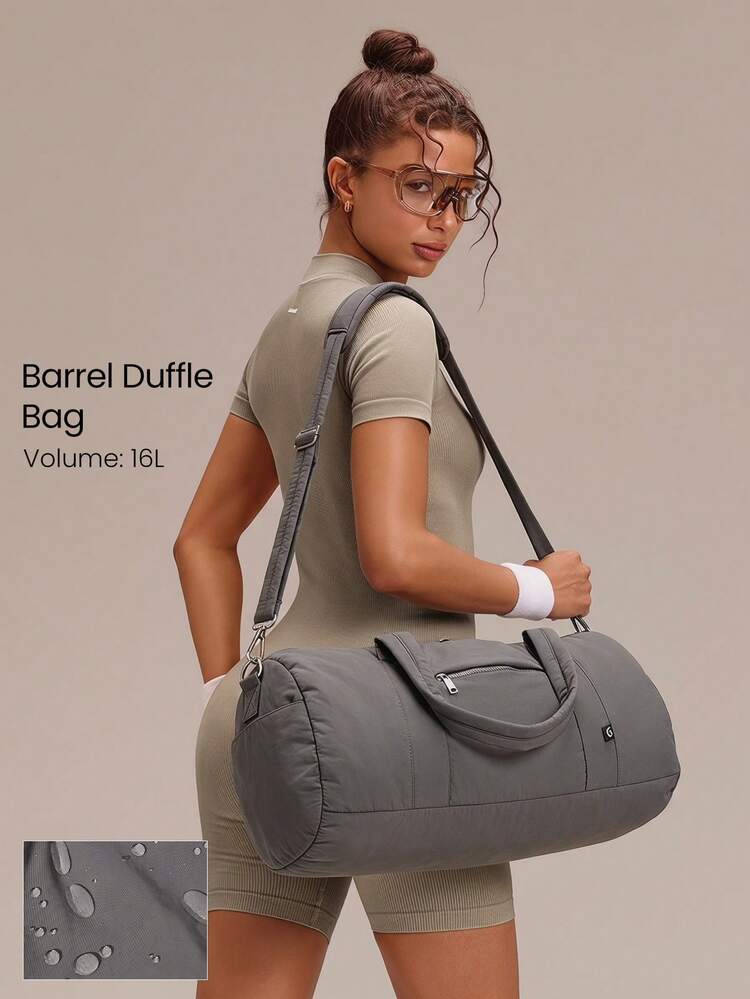 16L Max Large Capacity Carry Dual-Strap Duffle Zippered Bag Daily Active Casual