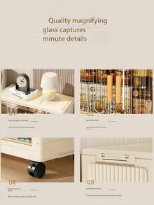 1PC Large Capacity Foldable Double Door Portable Fabric Wardrobe Closet Storage Box Organizer Home Bedroom Clothes Storage Foldable - transparent color - View 8