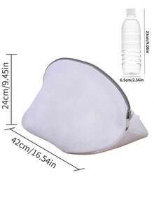 Bolsa para lavar zapatos y ropa, bolsa de lavandería específica para lavadora, bolsa de malla reforzada para lavar zapatos, bolsa protectora de lavandería antideformación para el hogar - Blanco - Ver 8