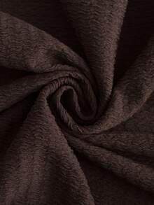 Elaquor Plus Size Women 2pcs Set: Textured Pleated T-Shirt And Casual Bowknot Decorated Pants Two Piece Casual Sets Outfits For Women 2 Piece Two Piece Sets 2 Piece Set Casual Two Piece Outfit Brown Outfit Sets For Women - Coffee Brown - View 7