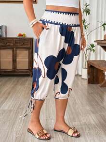 Weeklong EMERY ROSE Elegant Casual 7/8 Pants For Plus Size Women – Black With Slant Pockets - Multicolor - View 4