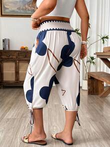 Weeklong EMERY ROSE Elegant Casual 7/8 Pants For Plus Size Women – Black With Slant Pockets - Multicolor - View 2