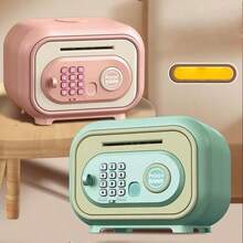 Celengan Elektronik Anak Kapasitas Besar, Uang Berputar Otomatis, Kunci Sidik Jari Simulasi, Buka Kunci dengan Kata Sandi & Kunci, Tombol Dwibahasa, Efek Suara Lucu, Hadiah Anak, Aksesoris Acak, Tanpa Baterai - MultiWarna - View 7