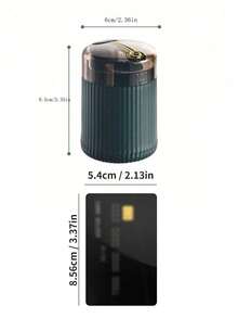 1/2pcs Easy-Press Automatic Toothpick Dispenser - Sleek, Durable Plastic Holder, High-Grade Press-Type Portable Toothpick Bottle, For Kitchen And Dining Room Decor - Multicolor - View 10