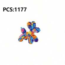 1PC Micro Particle Dog Toy, Assembled Blocks, Abstract Blocks, Block Ornaments, Animal Blocks, Birthday Gifts, Collected Ornaments - Multicolor - View 8