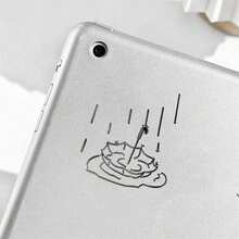 I'm Good "Fun Satirical Metal Sticker - Waterproof Glossy Paper Laptop Sticker, Humorous" I'm Good "Design, Easy To Tear And Stick, Suitable For DIY Technology Accessories (Disposable) - Silver - View 10