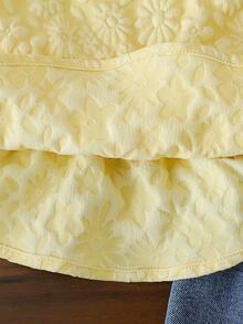 SHEIN Vintaside Kids Baby Girls' Sweet Floral Decor Camisole And Denim Shorts Set, Bow Detail, Suitable For Daily Outings, Casual Trips, Family Gatherings, Summer Shopping Summer Toddler Sets Baby Girls Clothes Yellow Baby Girl Casual 2pc Baby Girl Denim Setsnueva Moda Ss26 2026 - Multicolor - View 8
