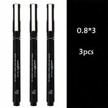 Fine Line Black Micro Pen - Waterproof Archive Ink, Multi Line For Sketching, Anime Artist, Illustration Technology, Drawing Office Documents,For School Supplies,Back To School - black - View 19