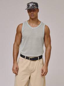 Musero Camiseta de punto holgada y oversize, esencial para primavera y verano - verde menta - Ver 5