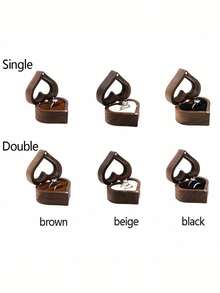 1 Stück Herz-förmige Holz-Schmuckbox für elegante Ringpräsentation, perfekt für Verlobungen, Hochzeiten und Valentinstag Geschenke, ideale Aufbewahrungslösung für Paare, Schulanfang Grundausstattung, einzigartiges Wohndekoration, sinnvolles Geschenk für besondere Anlässe, Liebe feiern und Erinnerungen mit dieser zeitlosen Schatulle bewahren, Raumdekoration - Walnuss - Übersicht 5