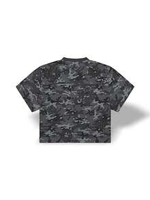 Denim Tears Sports Tee Camo Wreath Jersey Sweat Absorption Breathable Lightweight Soft Versatile Easy To Wash School Men Grey Black Camo SS25TKJ12312163 - Màu xám đen - Xem 2