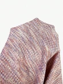 SHEIN LUNE Đầm midi không tay dáng rộng, chất liệu waffle, thích hợp cho nữ. - Hồng - Xem 3