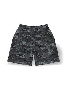 Sports Shorts Denim Tears Wreath Camo Sweat Absorption Breathable Lightweight Quick Dry Good Elasticity Easy To Wash School Men Grey Black SS25BRA10631956 - 灰黑色 - 查看 1