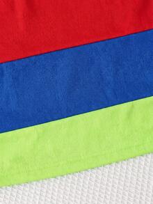 SHEIN 6pcs Young BoyMulticolor Patchwork Sports Set, Suitable For School, Gym Class, Outdoor Running, Sports Wear - Multicolor - View 4