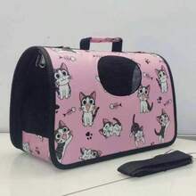 轻便透气便携式宠物背包（适用于猫和小型犬），符合航空运输标准，配有可调节肩带和扣环，防水设计，适合远足和户外探险，可折叠，结构坚固耐用，带拉链网状通风窗和柔软衬垫内衬。 - 彩色 - 查看 12