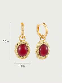 Glisma Pendientes de mujer, Premium/Dinero Viejo/Elegante, Sexy/Vintage, Para Mamá/Mujer/Niña/Madre, Verano/Playa/Baile de Graduación/Fiesta, Corazón - Rojo - Ver 8