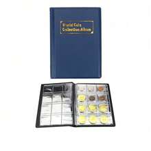 120 piezas Álbum de monedas Libro de colección de billetes y monedas PVC multicinético para coleccionistas Accesorios de colección de insignias - Multicolor - Ver 4