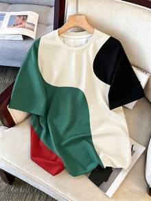 Manfinity Joysei Duck Pattern Print Design On Abdominal Muscles, Men's Fashionable Summer Casual Sportswear, Men's Top - Multicolor - View 3