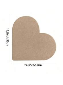1 pieza Tablero de fieltro con forma de corazón multicolor, de uso múltiple para oficina, hogar, pared de fotos, tablero de notas, tablero de corcho, tablero de visión, con respaldo autoadhesivo, ligero y portátil para uso diario - Multicolor - View 3
