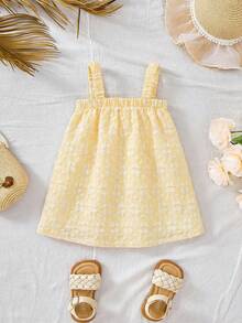 Travachic KIDS 女婴宽松碎花吊带度假连衣裙，夏季 - 彩色 - 查看 7