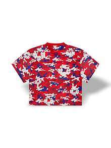 Denim Tears Sports Tee Camo Wreath Jersey Sweat Absorption Breathable Lightweight Soft Versatile Easy To Wash Running Men Red Camo SS25TKJ12312165 - Đỏ - Xem 2