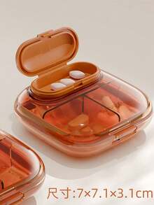 Portable Mini Pill Box, Suitable For Three Meals A Day, Compact Medication Case, Portable Capsule, Medicine, Supplement Organizer - Portable Light-proof Medicine Box - Detachable With Magnetic Suction - View 21