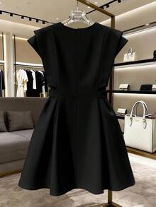 Plus Size New Summer Commuting Hot-Selling Women Dress - Black - View 2