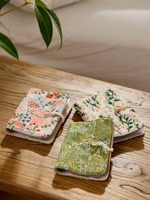 Cirelle Carpeta de presupuesto A6 con sobres de efectivo | Cuaderno de bordado de tela | Planificador de ahorro de efectivo, organizador de presupuesto financiero, Filofax de bolsillo para la gestión del dinero - Multicolor - Ver 3