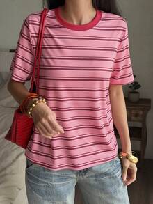 DAZY 女士T恤 - 粉色 - 查看 3