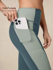 OutZeal Quần legging thể thao nữ, đồ tập gym, quần tập Pilates, quần tập thể dục cạp cao phối màu giúp kiểm soát vòng bụng. - Nhiều màu - Xem 3