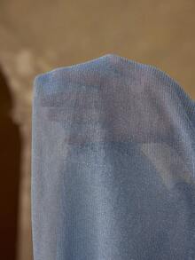 MOTF PREMIUM SUMMER NEW RUCHED WAIST OFF SHOULDER T-SHIRT, SLIMMING CASUAL TOP FOR WOMEN - Dusty Blue - View 6