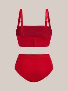 Barelissa 2pcs Soft & Comfortable Romantic Lingerie Set - Red - View 7