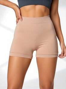 Women Shorts - Beige - View 1