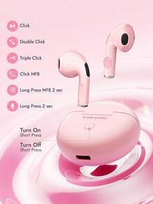 HELLO KITTY AND FRIENDS | Joivida Cartoon Pattern Portable Multifunctional Bluetooth Earphones For Daily Use - View 6