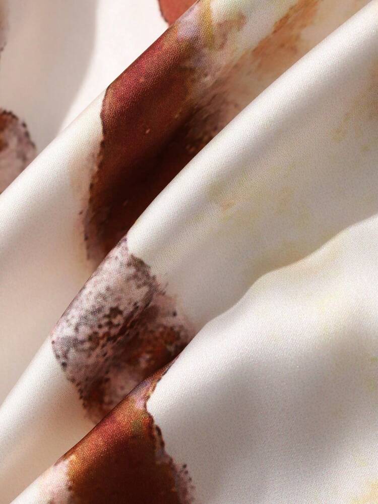 Women's Colorblock Camisole Top And Mini Skirt 2-Piece Set, Casual Party Outfit