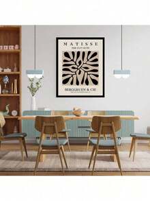 Boho Wall Art, Mid Century Modern Decor Canvas Prints, Set Of Black & White Neutral Abstract Boho Wall Decor For Bedroom, Living Room & Bathroom (Unframed) - Black and White - View 8