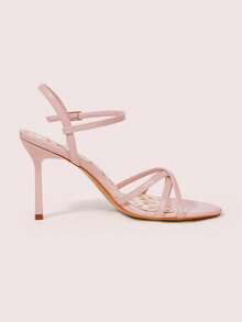 CUCCOO DOLLMOD Women's Buckle Design Fashion Daily Wear High Heel Sandals - Pink - View 7