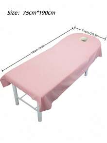 1PC 75cm X 190cm Premium Spa Massage Table Cover Easy Clean Salon Couch Sheet Face Hole Design Elastic Fit For Beauty Clinic Tattoo Shop Chiropractic Mat Must Have - Multicolor - View 6