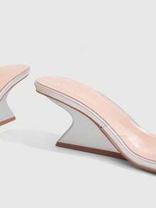 CUCCOO SZL Round-Toe Elegant Versatile Sexy Luxurious Comfortable Women's High Heel Sandals, Suitable For All Seasons Summer - Silver - View 5