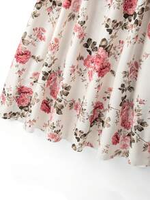 Đầm nữ cỡ lớn in họa tiết, cổ tròn, tay ngắn, dáng chữ A, rộng rãi, thanh lịch, thích hợp mặc hàng ngày, đi làm, đi nghỉ mát, mùa xuân/hè. - Nhiều màu - Xem 3